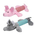 Plush Dog Toy Set - Long Elephant and Pig, Pack of 2