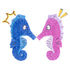 Seahorse Plush Dog Toys - Set of 2 Interactive Squeaky Toys for Entertaining Play
